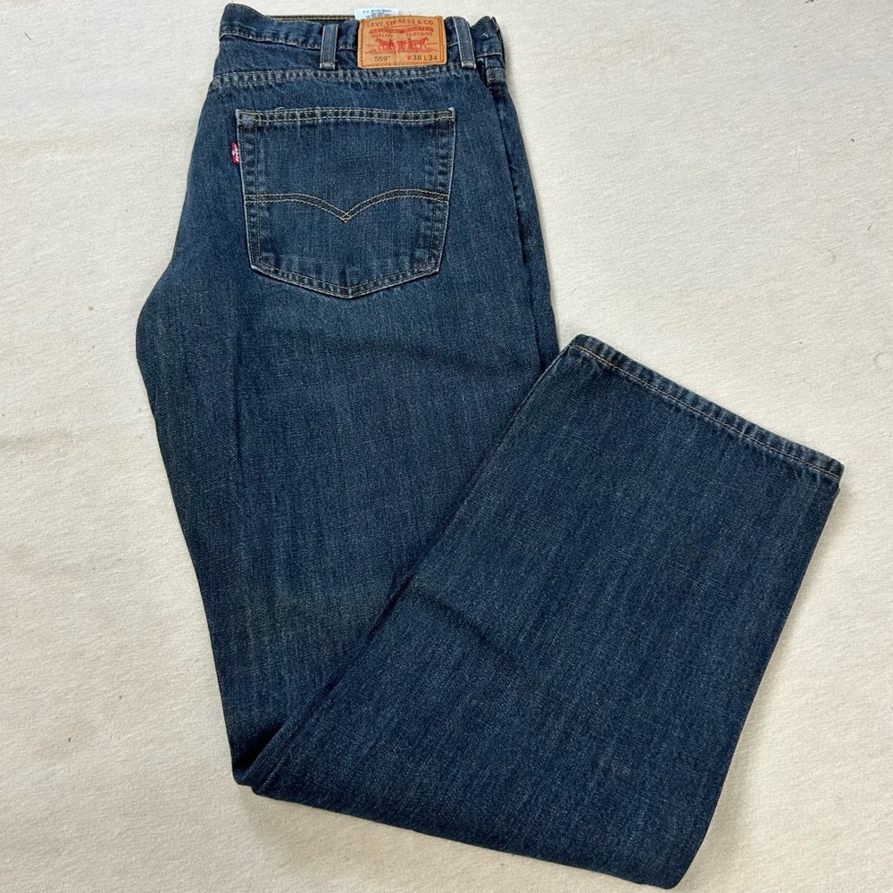 Levi’s Strauss & Co. Dark Wash 559 Straight Leg Jeans Size 38 T